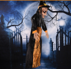 Halloween Voice-activated Horror Electric Witch Toy Ghost Festival Bar Outdoor Decoration Props