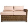 Outdoor Loveseat Furniture Small Patio Couch All Weather PE Rattan Sofa Indoor 2-seat Sectional Sofa Balcony Couch with Beige Cushion Patio Love Seats