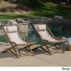 Northland Outdoor Wood and Canvas Sling Chair (Set of 2)