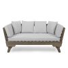 Gray Acacia soil Convertible Outdoor Sofa Daybed