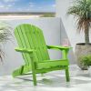 Cartagena Outdoor Acacia Wood Light Green Adirondack Chair