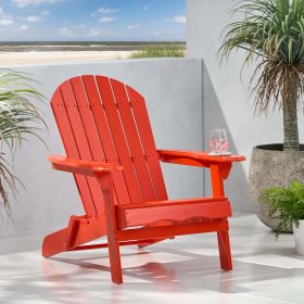 Cartagena Outdoor Acacia Wood Adirondack RED Chair