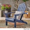 Outdoor foldable solid wood ADIRONDACK chair dark blue