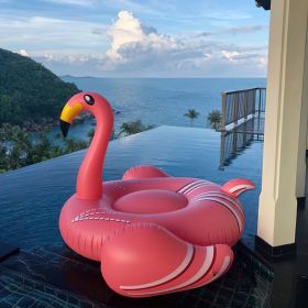 Giant inflatable flamingo swimming pool floating; swimming pool floating lounge floating raft adult children's party decorative toys