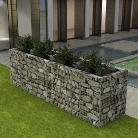 vidaXL Gabion Raised Bed Steel 141.7"x35.4"x39.4"