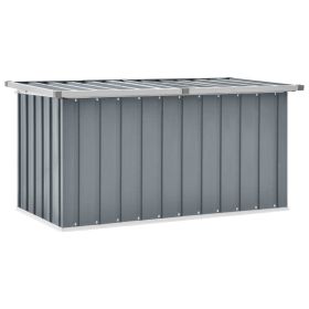 vidaXL Patio Storage Box Gray 50.8"x26.4"x25.6"