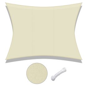 10x13ft Rectangle Sun Shade Sail/Beige