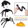 Halloween Decorations Spider Outdoor 49inch Halloween Spider with 126 inch Tarantula Mega Spider Web