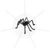 Halloween Decorations Spider Outdoor 49inch Halloween Spider with 126 inch Tarantula Mega Spider Web