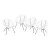 Sale Furniture Alexis Outdoor Woven Chair White+Black (Set of 2)