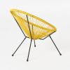 Great Deal Furniture Alexis Outdoor Woven Chair Yellow+Black (set of 2)