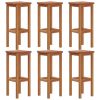 7 Piece Patio Bar Set Solid Wood Acacia