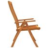 Folding Patio Chairs 2 pcs Solid Wood Eucalyptus