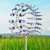 Outdoor Metal Windmill For Yard And Garden Decoration, Dynamic Wind Sculpture, Easy To Install, Beautiful And Durable, Wind Power Rotates Sculpture