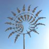 Outdoor Metal Windmill For Yard And Garden Decoration, Dynamic Wind Sculpture, Easy To Install, Beautiful And Durable, Wind Power Rotates Sculpture