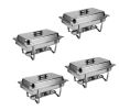 6 Sets Chafing Buffet Plate Outdoor Food Warmer Chafer Buffet Plate