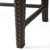 Brown Wicker Nested Side Tables (Set of 3)