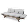 Gray Acacia soil Convertible Outdoor Sofa Daybed