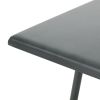 Doris Outdoor Modern 18" Steel Desk Side Table Gray