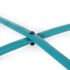 Doris Outdoor Modern 18" Steel Desk Side Table Teal