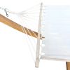 1-Person Hammock with Stand Set for Outside &amp; Inside; Indoor Outdoor Standalone; plywood+canvas