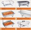 6 Sets Chafing Buffet Plate Outdoor Food Warmer Chafer Buffet Plate