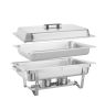 6 Sets Chafing Buffet Plate Outdoor Food Warmer Chafer Buffet Plate