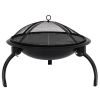 ZOKOP 21 Inch Charcoal Grill (With Charcoal Net) Carrying Bag RT