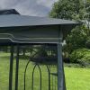 13x10 Outdoor Patio Gazebo Canopy Tent With Ventilated Double Roof And Mosquito net(Detachable Mesh Screen On All Sides); Suitable for Lawn; Garden; B