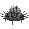 Fire Grate Log Grate Wrought Iron Fire Pit Round Spider Wagon Wheel Carbon frame