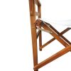 Folding Chair Wooden Director Chair Canvas Folding Chair Folding Chair populus + Canvas (Color : White)