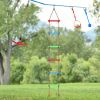 Gardtech 7.2 FT Rope Climbing Ladder;  Rope Swing Ladder;  Backyard Playground Obstacle Course Set Attachments for Warrior Slack Line Jungle Gym Play