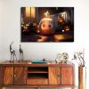 Drop-Shipping Framed Canvas Wall Art Decor Painting For Halloween, Jack-o-lanterns Painting For Halloween Gift, Decoration For Halloween Living Room