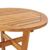 Patio Bar Table âˆšÃ²23.6"x41.3" Solid Wood Acacia