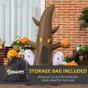 5' Halloween Inflatables Outdoor Decorations Ghost Tree with Pumpkins, Blow-Up LED Yard Decor Indoor Outdoor for Garden, Lawn, Party, Holiday