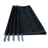 12x4 Ft Outdoor Pool Fence With Section Kit; Removable Mesh Barrier; For Inground Pools; Garden And Patio; Black