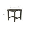 Renaissance Outdoor Patio Wood Side Table