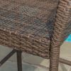 Stewart 30-Inch Outdoor Mix mocha Wicker Barstool (Set of 2)