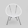 Sale Furniture Alexis Outdoor Woven Chair White+Black (Set of 2)