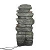 32.6inches Rock Water Fountain with Led Lights