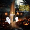 5' Halloween Inflatables Outdoor Decorations Ghost Tree with Pumpkins, Blow-Up LED Yard Decor Indoor Outdoor for Garden, Lawn, Party, Holiday