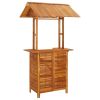 5 Piece Patio Bar Set Solid Wood Acacia