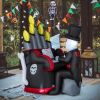 5.2 Feet Halloween Inflatable Skeleton Playing Piano with Bluetooth Speaker