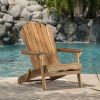 Milan Outdoor Acacia Wood Folding Adirondack Chair