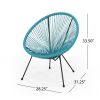 Sale Furniture Alexis Outdoor Woven Chair Teal+Black (Set of 2)