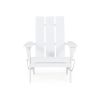 Gurekam Outdoor Acacia Foldable White Adirondack Chair