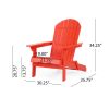 Cartagena Outdoor Acacia Wood Adirondack RED Chair