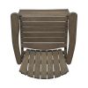 Easter Outdoor Weather Resistant Acacia Wood Adirondack Grey Dining Chairs (Set of 2)