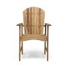 Easter Outdoor Weather Resistant Acacia Wood Adirondack Natural Dining Chairs (Set of 2)