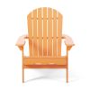 Cartagena Outdoor Acacia Wood AdirondackTangerine Chair